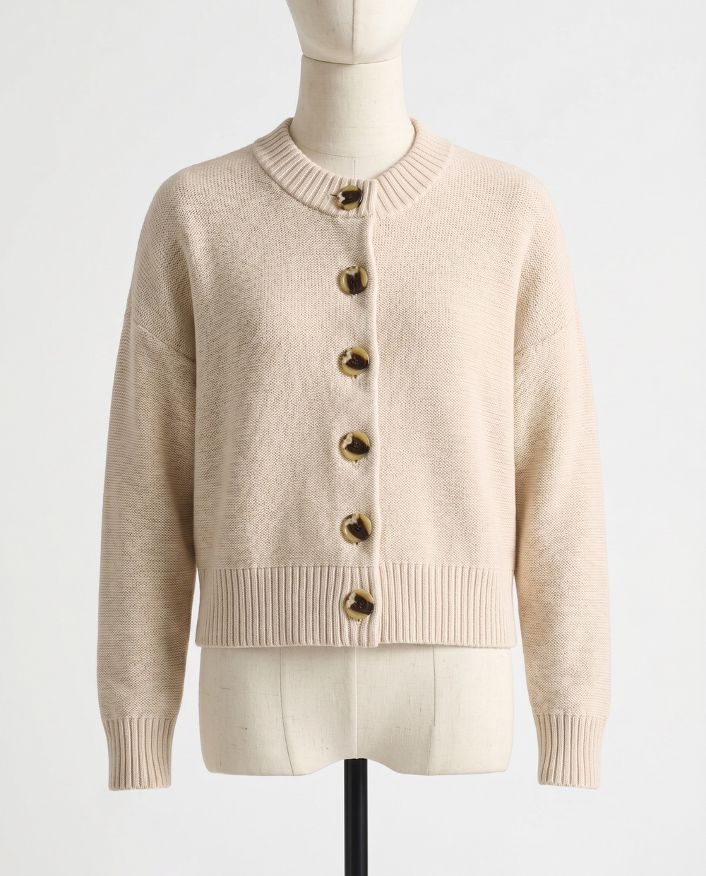 100% Organic Cotton Cropped Cardigan